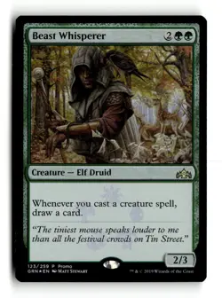 Magic: The Gathering Creature Beast Whisperer Rare 123/259 P Promo - Image 1