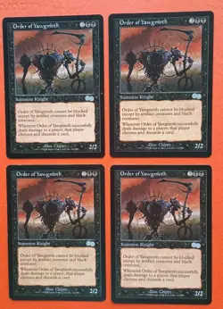 Magic the Gathering MTG Urza's Saga ORDER OF YAWGMOTH X 4 LP/EX U 1998! - Image 1
