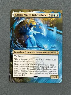 Katara, Water Tribes Hope MTG Avatar The Last Airbender Hand Painted Altered Art - Image 1