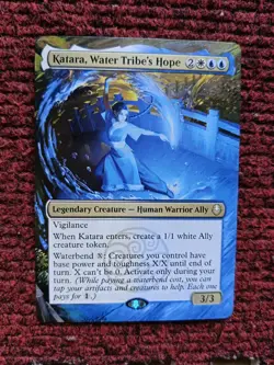 Katara, Water Tribes Hope MTG Avatar The Last Airbender Hand Painted Altered Art - Image 2