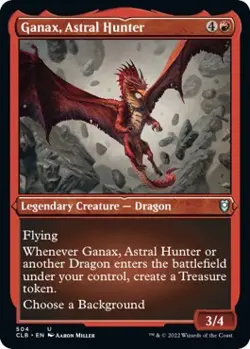NM - Foil - Ganax, Astral Hunter (Foil Etched) - 504 - Commander Legends: Bat... - Image 1