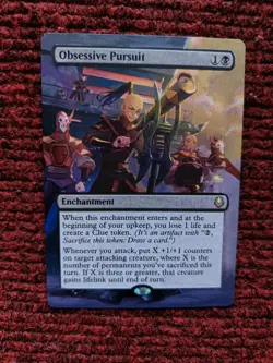 Obsessive Pursuit MTG Avatar: The Last Airbender Hand Painted Full Altered Art v - Image 2