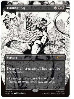 Damnation (2019) - Borderless - Marvel's Venom Secret Lair MTG - Image 1