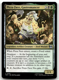 FOIL Pizza Face, Gastromancer #163 (NM) TMT Magic MTG - Image 1