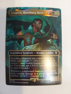 Aragorn, Hornburg Hero (Borderless) Commander: the Lord of the Rings: Tales... - Image 1
