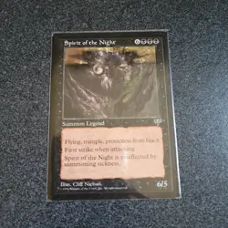 MTG - Spirit of the Night - Mirage Set (Rare/Legendary Creature) 1996 - Image 1
