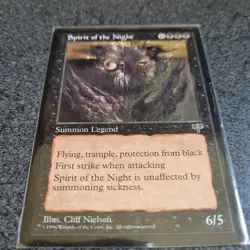 MTG - Spirit of the Night - Mirage Set (Rare/Legendary Creature) 1996 - Image 2