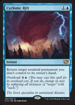 Cyclonic Rift Commander 2014 Magic mtg Light Play, English x1 - Image 1