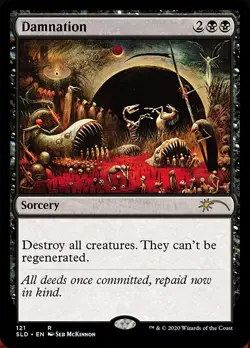 Damnation Secret Lair Magic mtg NM-Mint, English x1 Seb McKinnon art - Image 1