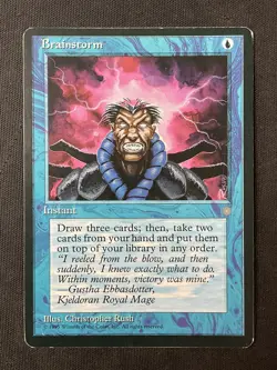 MTG Ice Age #61 Brainstorm MP - Image 1