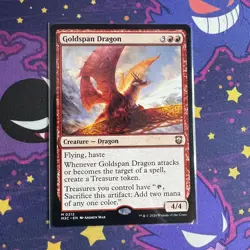 Goldspan Dragon - 212 - NM - Commander: Modern Horizons 3 - MTG - Image 1
