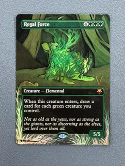 Regal Force #141 MTG Special Guests Hand Painted Extended Full Altered Art Tentz - Image 1