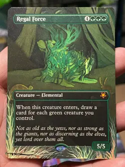 Regal Force #141 MTG Special Guests Hand Painted Extended Full Altered Art Tentz - Image 2