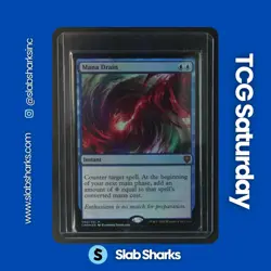 2020 MAGIC: THE GATHERING COMMANDER LEGENDS #080 MANA DRAIN FOIL - Image 1