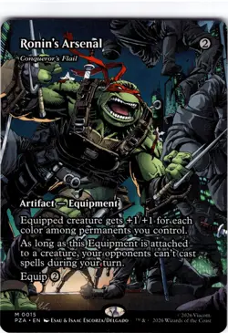 Ronin's Arsenal (Conqueror's Flail) #15 TMNT Borderless Regular Mythic - Image 1