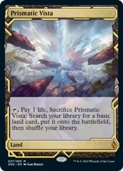 Prismatic Vista Zendikar Rising Expeditions Magic mtg Moderate Play, English x1 - Image 1