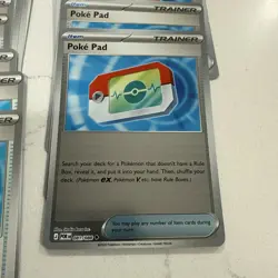 Pokemon Pokepad Trainer Card lot x 17 and 5 reverse holo poke pad - Image 2