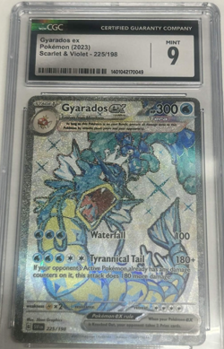 NEW CGC 9 MINT Pokemon Scarlet Violet 225 GYARADOS EX Secret Ultra Rare PSA 9 - Image 1