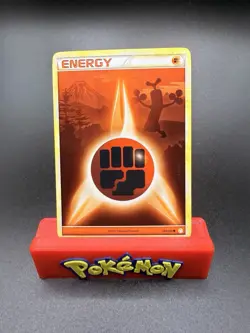 Fighting Energy 120/123 - HeartGold SoulSilver - LP/NM Pokemon Card-f - Image 1