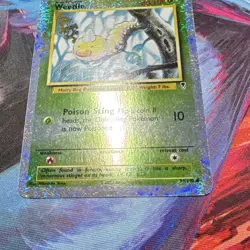 Pokemon Weedle 99/110 Legendary Collection Reverse Fire Cracker Holo - Image 4