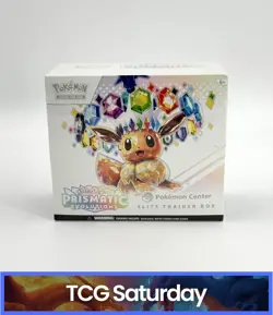POKEMON CENTER SCARLET & VIOLET PRISMATIC EVOLUTIONS SEALED ELITE TRAINER BOX - Image 1