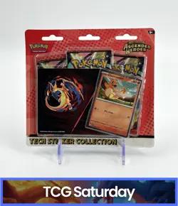POKEMON MEGA EVOLUTION ASCENDED HEROES TECH STICKER COLLECTION SEALED HANGER - Image 1