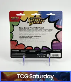 POKEMON MEGA EVOLUTION ASCENDED HEROES TECH STICKER COLLECTION SEALED HANGER - Image 2