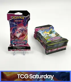 POKEMON TCG SWORD & SHIELD FUSION STRIKE SLEEVED BLISTER PACKS LOT OF 10 - Image 1