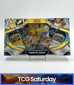 POKEMON TCG PIKACHU GX EEVEE GX SPECIAL COLLECTION SEALED BOX - Image 1