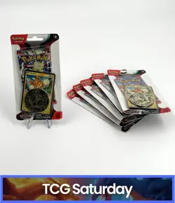 POKEMON TCG SCARLET & VIOLET OBSIDIAN FLAMES SEALED CHECKLANE PACK LOT OF 6 - Image 1