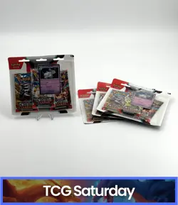 POKEMON TCG OBSIDIAN FLAMES SEALED 3 PACK BLISTER (HOUNDSTONE PROMO) LOT OF 4 - Image 1