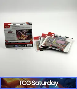 POKEMON TCG OBSIDIAN FLAMES SEALED 3 PACK BLISTER (HOUNDSTONE PROMO) LOT OF 4 - Image 2
