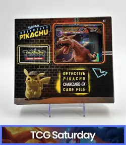 POKEMON TCG DETECTIVE PIKACHU CHARIZARD GX CASE FILE SEALED BOX - Image 1