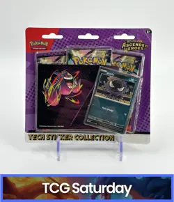 POKEMON MEGA EVOLUTION ASCENDED HEROES TECH STICKER COLLECTION SEALED HANGER - Image 1