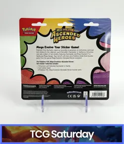 POKEMON MEGA EVOLUTION ASCENDED HEROES TECH STICKER COLLECTION SEALED HANGER - Image 2