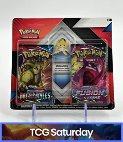 POKEMON TCG SWORD & SHIELD BATTLE STYLES FUSION STRIKE JIRACHI PIN SEALED HANGER - Image 1