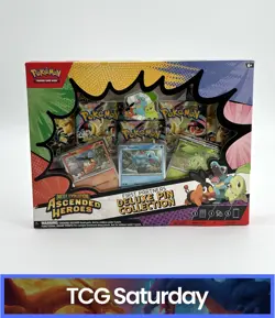POKEMON TCG MEGA EVOLUTION FIRST PARTNERS DELUXE PIN COLLECTION SEALED BOX - Image 1