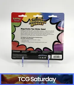 POKEMON MEGA EVOLUTION ASCENDED HEROES TECH STICKER COLLECTION SEALED HANGER - Image 2