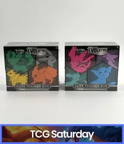 POKEMON SWORD & SHIELD EVOLVING SKIES SEALED ELITE TRAINER BOX ETB LOT OF 2 - Image 1