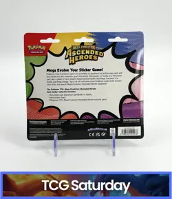 POKEMON MEGA EVOLUTION ASCENDED HEROES TECH STICKER COLLECTION SEALED HANGER - Image 2