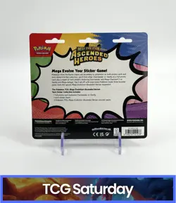 POKEMON MEGA EVOLUTION ASCENDED HEROES TECH STICKER COLLECTION SEALED HANGER - Image 2