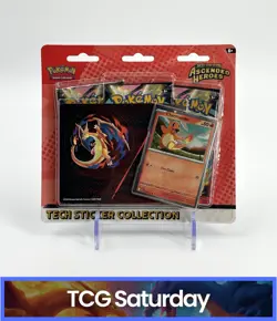 POKEMON MEGA EVOLUTION ASCENDED HEROES TECH STICKER COLLECTION SEALED HANGER - Image 1