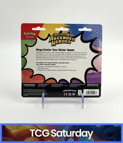 POKEMON MEGA EVOLUTION ASCENDED HEROES TECH STICKER COLLECTION SEALED HANGER - Image 2