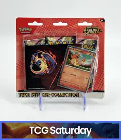 POKEMON MEGA EVOLUTION ASCENDED HEROES TECH STICKER COLLECTION SEALED HANGER - Image 1