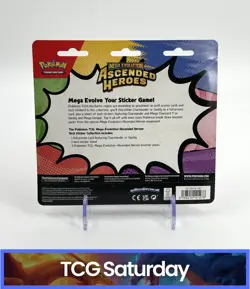 POKEMON MEGA EVOLUTION ASCENDED HEROES TECH STICKER COLLECTION SEALED HANGER - Image 2