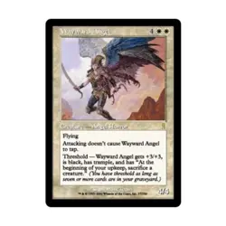 WOTC MtG Odyssey Wayward Angel (R) (Foil) EX+ - Image 1