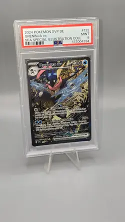 PSA 9 Gem Mint 2024 Pokemon Quajutsu EX Greninja EX Promo SFA SVP 132 - Image 1