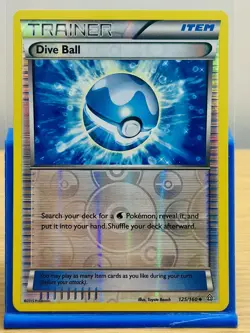 Dive Ball - 125/160 - XY Primal Clash Reverse Holo Pokemon Card - LP - Image 1