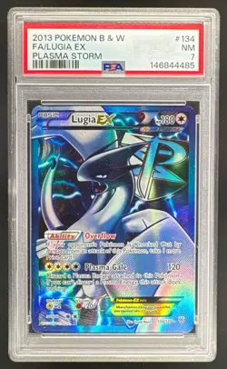 2013 Pokemon Black & White Plasma Storm 134 Lugia EX PSA 7 146844485 - Image 1