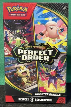 ✨Perfect Order Booster Bundle 6 Packs Sealed Mega Evolution Pokemon TCG✨ - Image 1